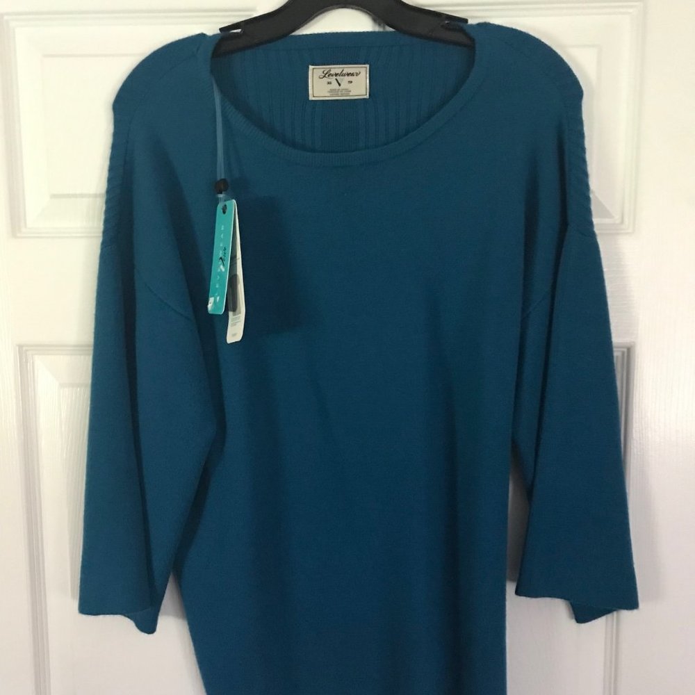 Women's Levelwear XS Verve Spirit Sweater Blue Spruce
